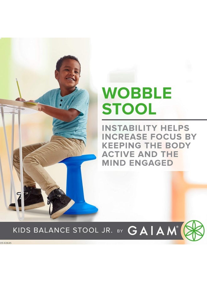 Gaiam كرسي مكتب جايام للأطفال - كرسي توازن مرن بديل | كرسي اهتزازي للحساسية ADHD | مقعد صخري للأطفال في المدرسة الابتدائية - Image 2