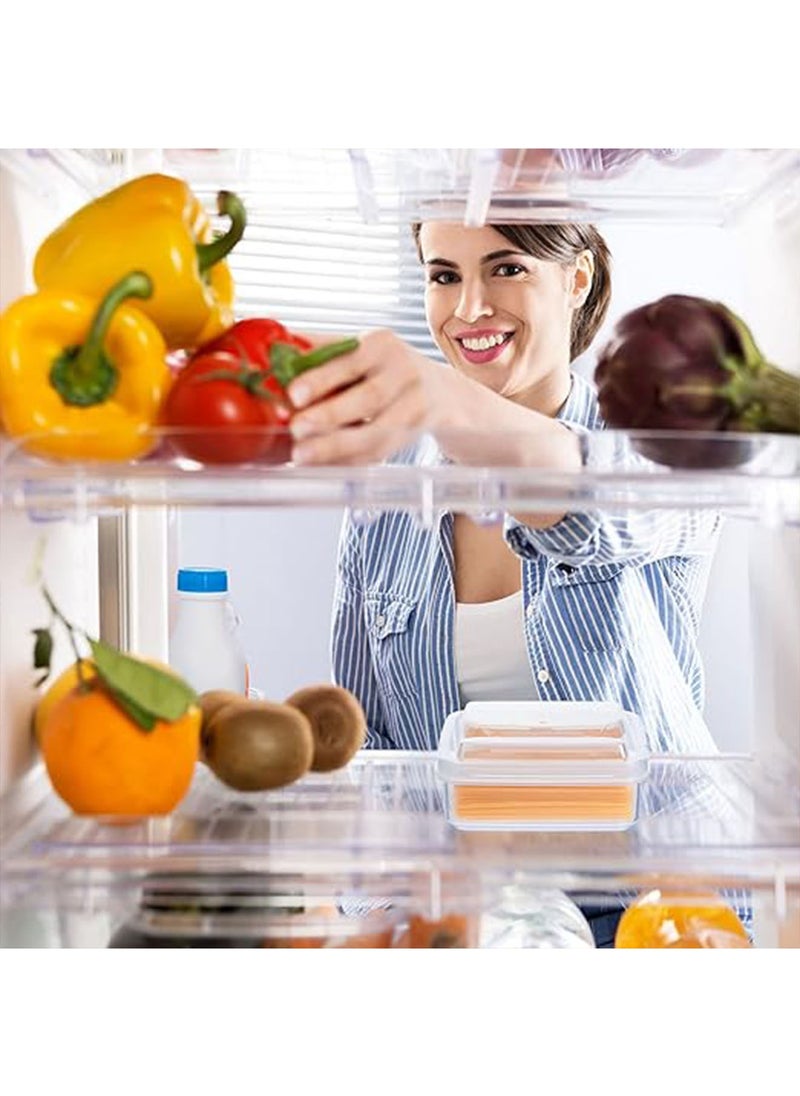 Generic - 2 Pcs Mini Cheese Container for Fridge Sliced Cheese Container for Fridge Cheese Storage Cheese Storage Container for Fridge with Lids for Refrigerator Food Vegetable Keep Cheese - Image 1