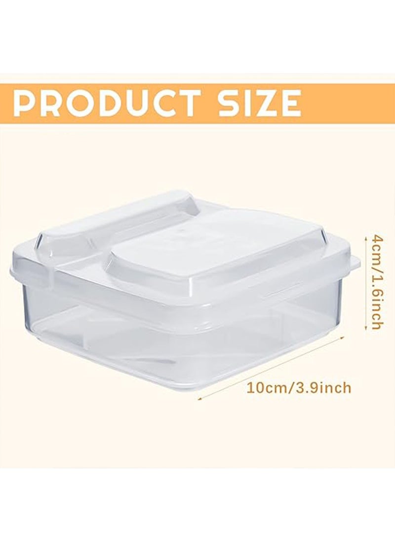 Generic - 2 Pcs Mini Cheese Container for Fridge Sliced Cheese Container for Fridge Cheese Storage Cheese Storage Container for Fridge with Lids for Refrigerator Food Vegetable Keep Cheese - Image 1