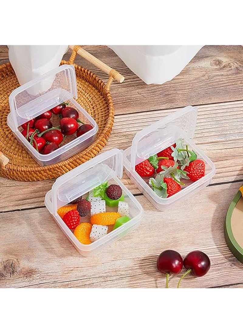 Generic - 2 Pcs Mini Cheese Container for Fridge Sliced Cheese Container for Fridge Cheese Storage Cheese Storage Container for Fridge with Lids for Refrigerator Food Vegetable Keep Cheese - Image 1