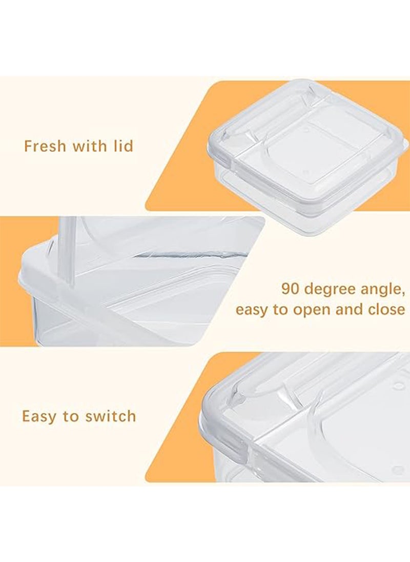 Generic - 2 Pcs Mini Cheese Container for Fridge Sliced Cheese Container for Fridge Cheese Storage Cheese Storage Container for Fridge with Lids for Refrigerator Food Vegetable Keep Cheese - Image 1