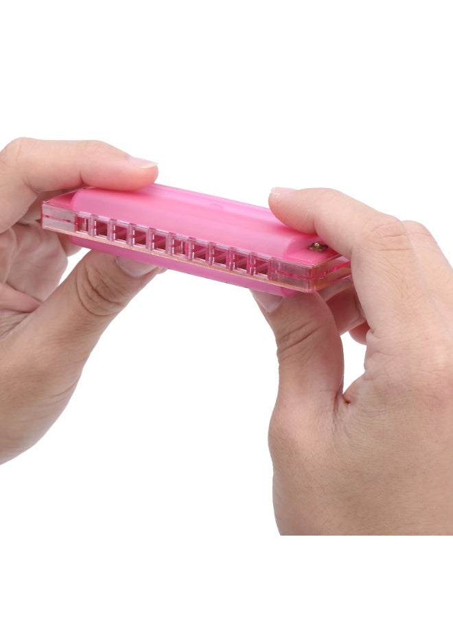 10 Holes Translucent Diatonic Harmonica Mouth Organ with PVC Box for Educational Musical Instruments Beginners Adults Professionals - Image 4