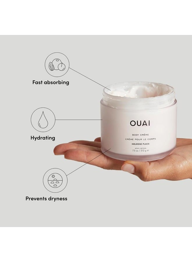Ouai Body Cream, Melrose Place - Hydrating Whipped Body Cream with Cupuaçu Butter, Coconut Oil and Squalane - Softens Skin and Delivers Healthy-Looking Glow - Sulfate Free Skin Care (7.5 Oz) - Image 2