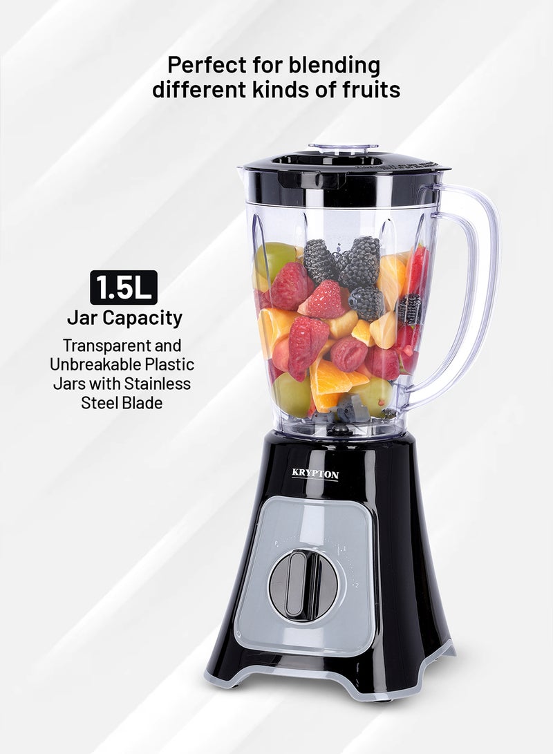 KRYPTON 2-In-1 Blender 1.5 L 400 W KNB6125 White/Black/Clear - Image 2