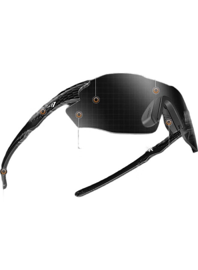 OUTDO Sports Glasses, Cycling Running Goggles, Unisex Photochromic Sunglasses, Day And Night Use, Model 67012C492 - Image 3
