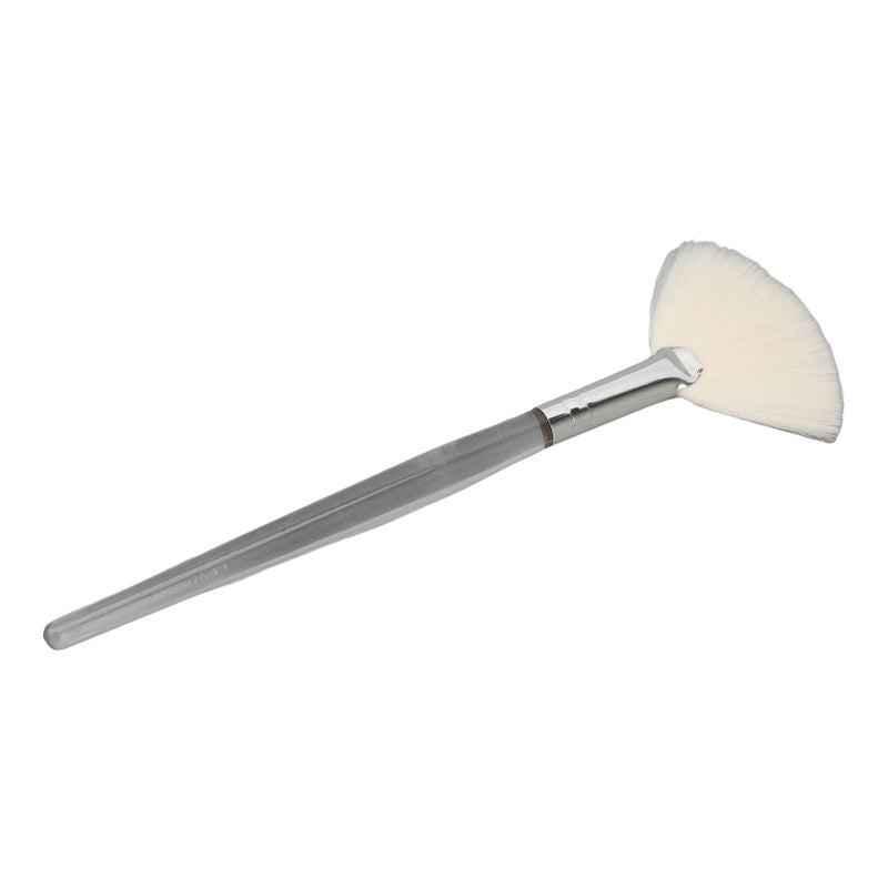 Face Mask Fan Brush Transparent Handle Cosmetic Flat Facial Brush for Beauty Salon Large - Image 3