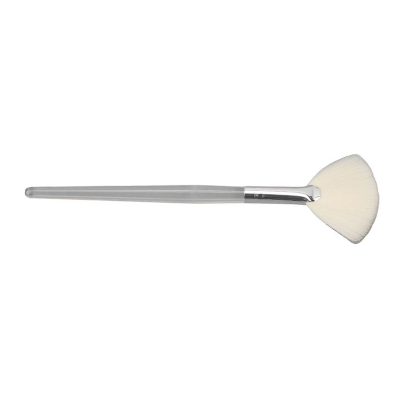 Face Mask Fan Brush Transparent Handle Cosmetic Flat Facial Brush for Beauty Salon Large - Image 2