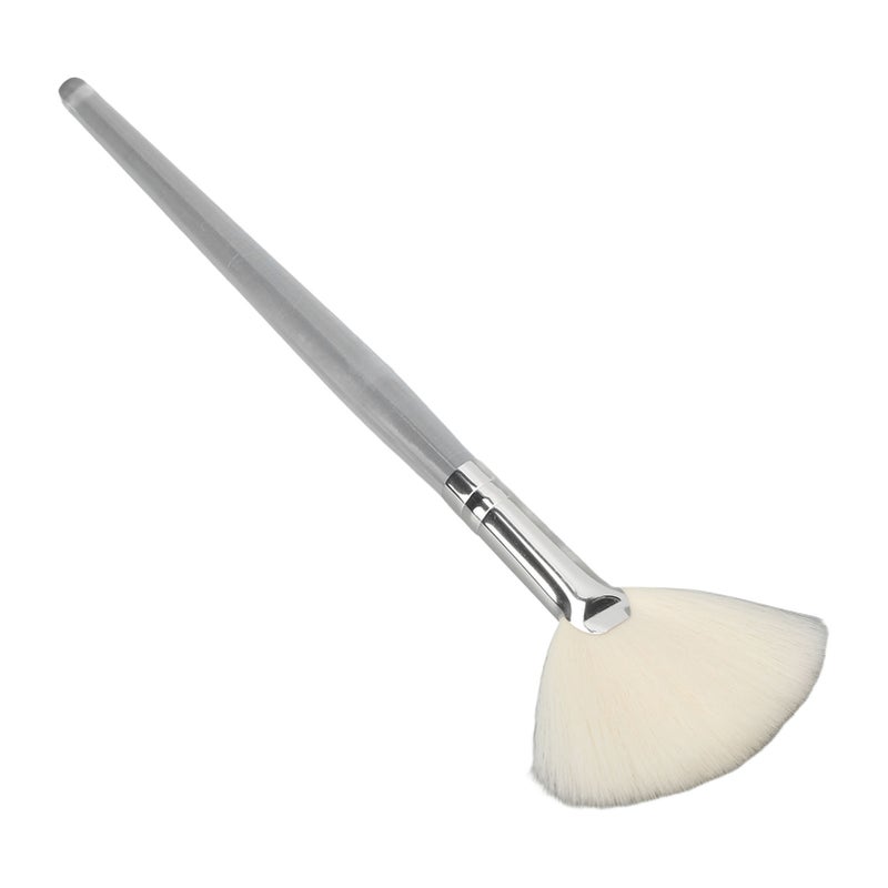 Face Mask Fan Brush Transparent Handle Cosmetic Flat Facial Brush for Beauty Salon Large - Image 5
