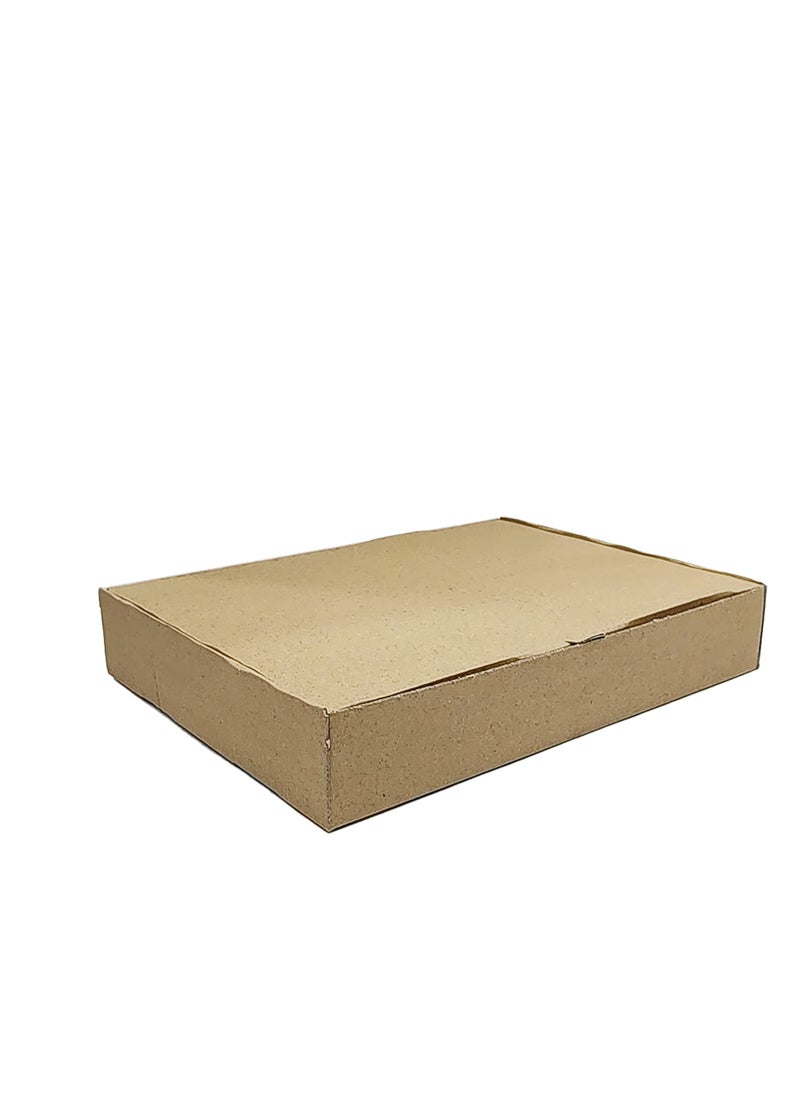 IDEAL PACK Ideal Pack Cardboard Delivery Boxes – 26 x 26 x 6.5 cm | 5-Pack | Durable Corrugated Cartons for Mailing, Packing, and Storage  - Image 1