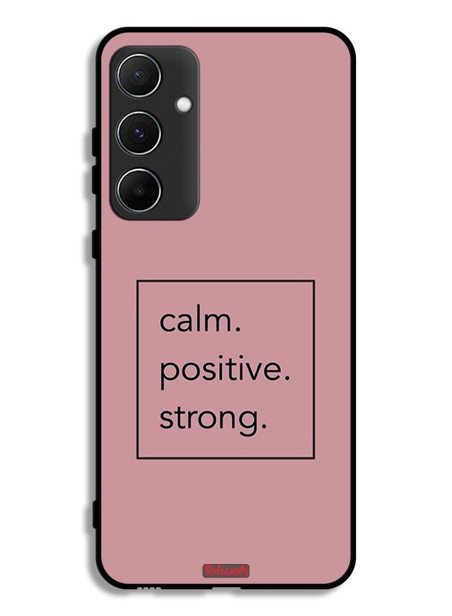 Tolwak Samsung Galaxy A55 5G Protective Case Cover Calm Positive Strong  - Image 1