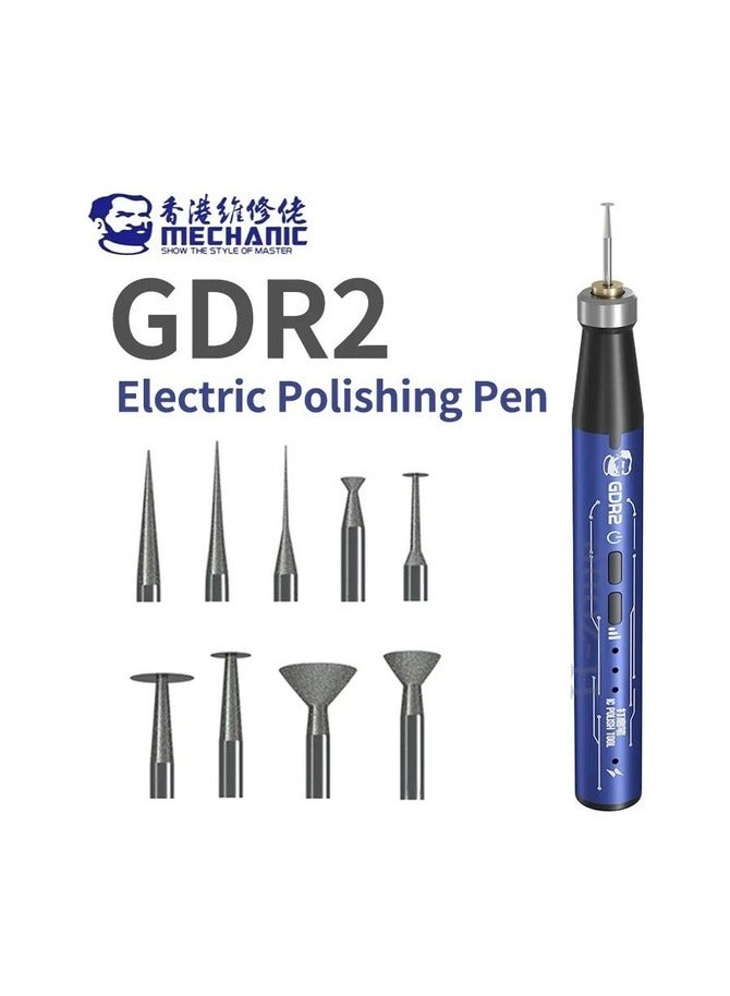 Mechanic GDR2 Electric Polishing Pen – Precision PCB & IC Repair Tool for Mobile Phone Motherboard, Chip & Electronics Maintenance - Image 1