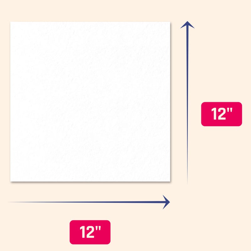 TownStix 25 Pieces, (110 lb/300 gsm) - White Cardstock 12 x 12, Large Heavy Thick Card Stock Paper, Heavyweight 12x12 - Image 3