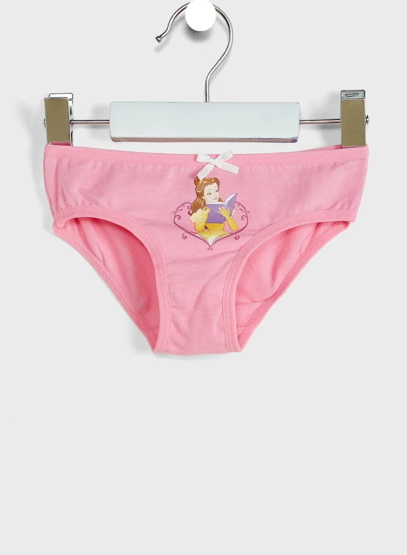 Disney Kids 3 Pack Princess Briefs