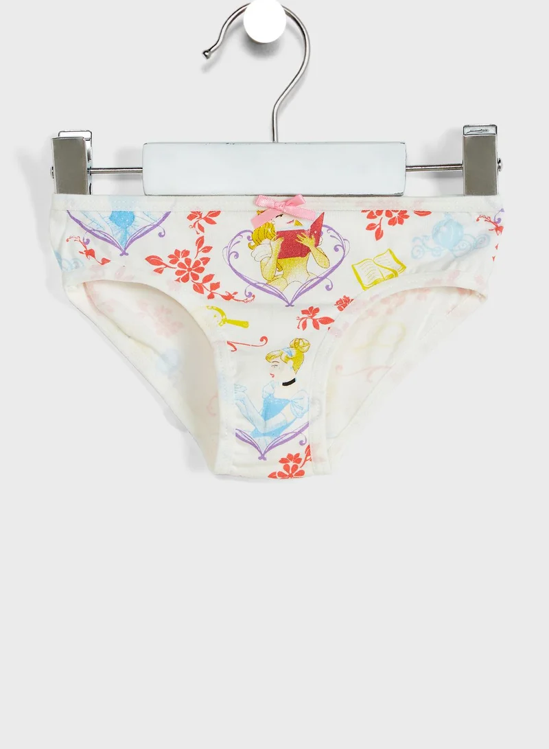 Disney Kids 3 Pack Princess Briefs