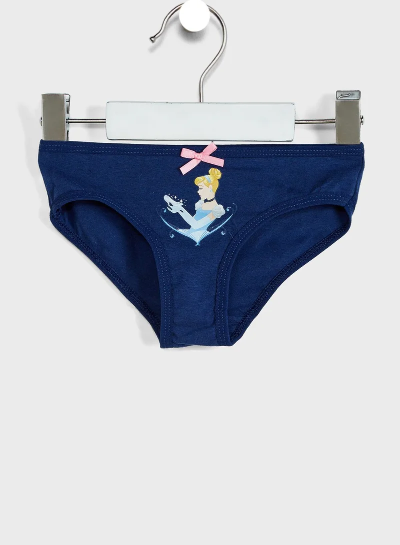 Disney Kids 3 Pack Princess Briefs