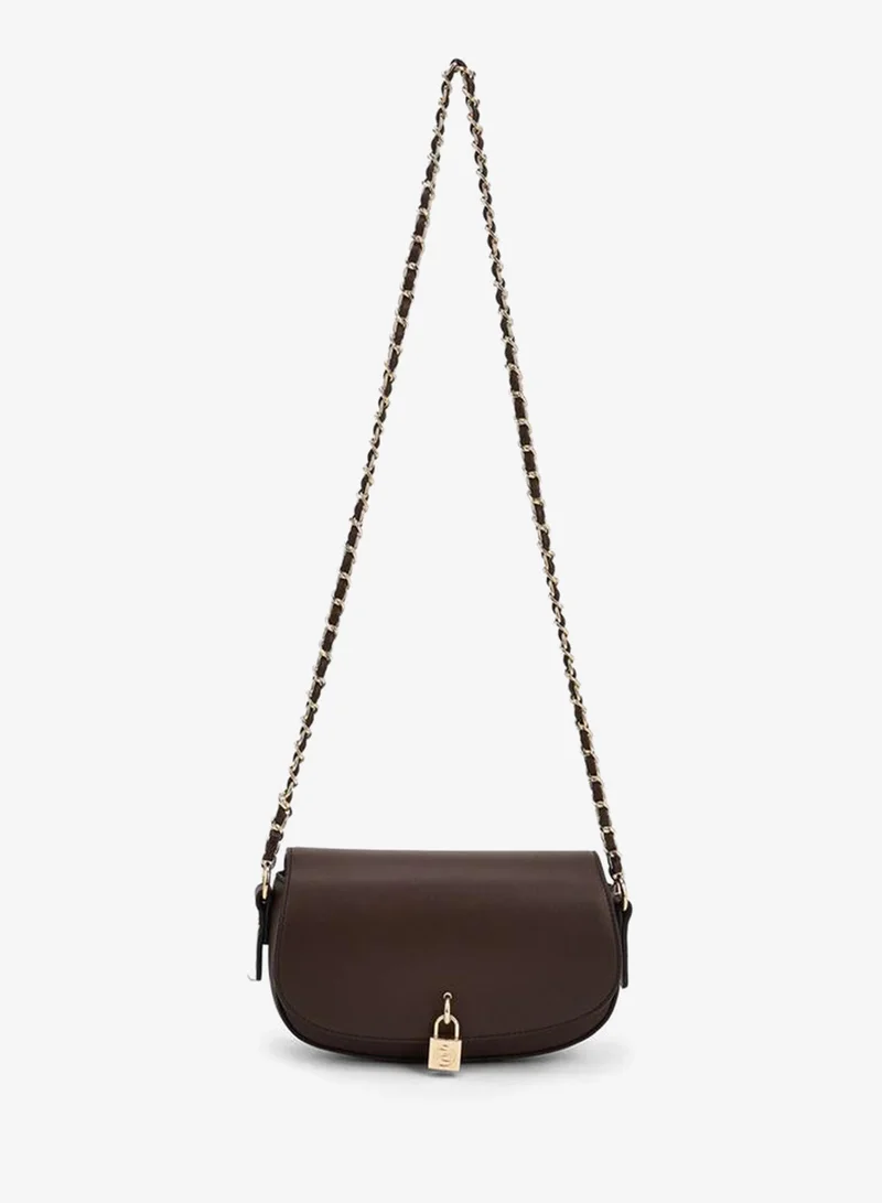 بابريكا Solid Crossbody Bag With Chain Strap
