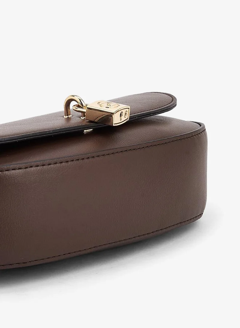 Paprika BROWN Solid Crossbody Bag With Chain Strap for Women | Best Price UAE