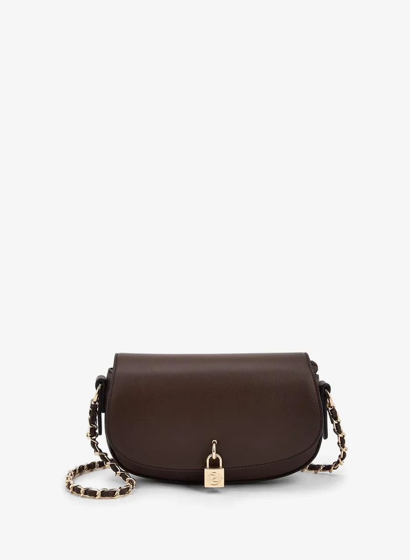 بابريكا Solid Crossbody Bag With Chain Strap