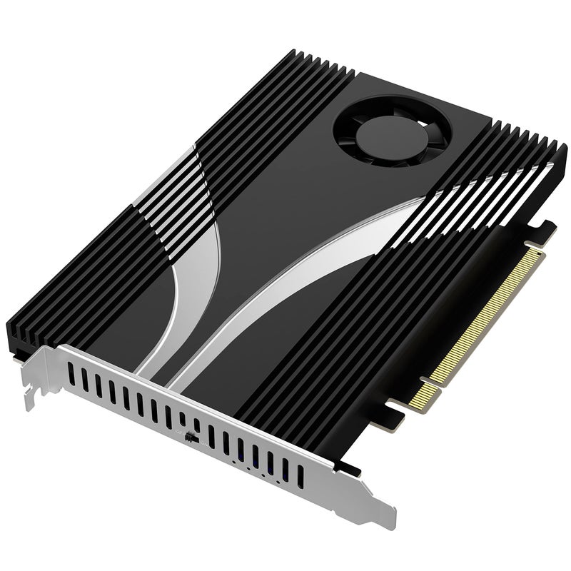 SABRENT 4Drive NVMe SSD to PCIe 40 X 16 Adapter Card with Active Cooling ECP4BF - Image 2