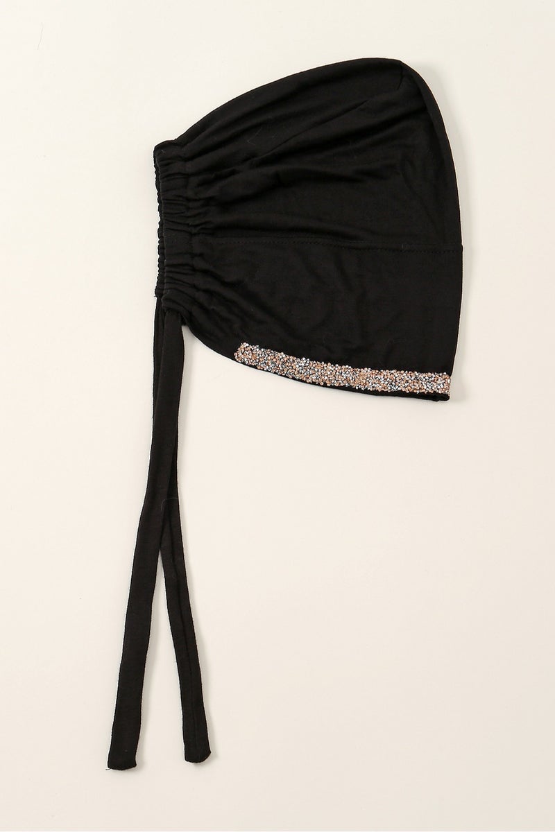 Solid Color Diamond Jersey Cotton Inner Hijab Elastic Modal Cotton Instant Hijab Muslim Women Hijab Undercap - Image 3