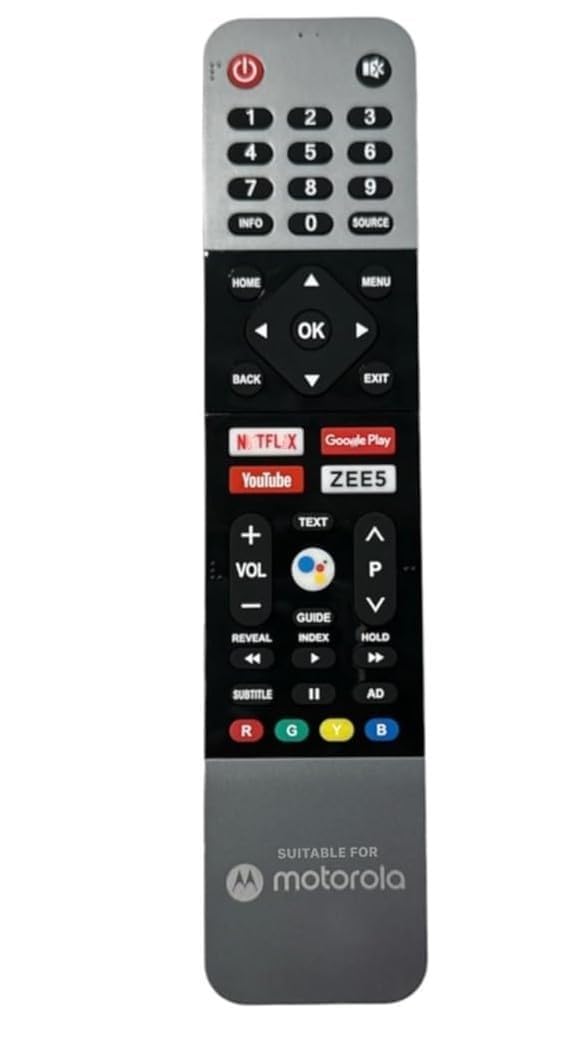 KPDP Original Motorola Voice Remote Compatible with Motorola Smart LED TVs with ZEE5 Shortcut and Google Assistant Voice Function Bluetooth Pairing Required Replacement Remote Control for Motorola TV - Image 3