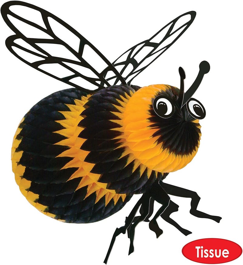 Beistle Tissue Bee 8 in - Image 3