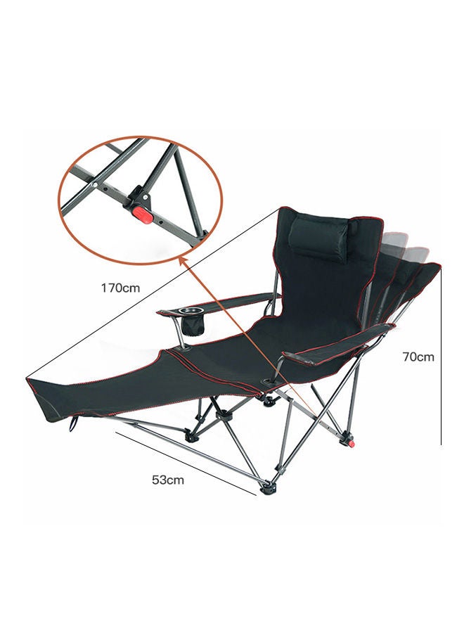 Sharpdo Outdoor Portable Folding Lounge Chair for Both Sitting and Lying Purposes 170*70*53cm - Image 5
