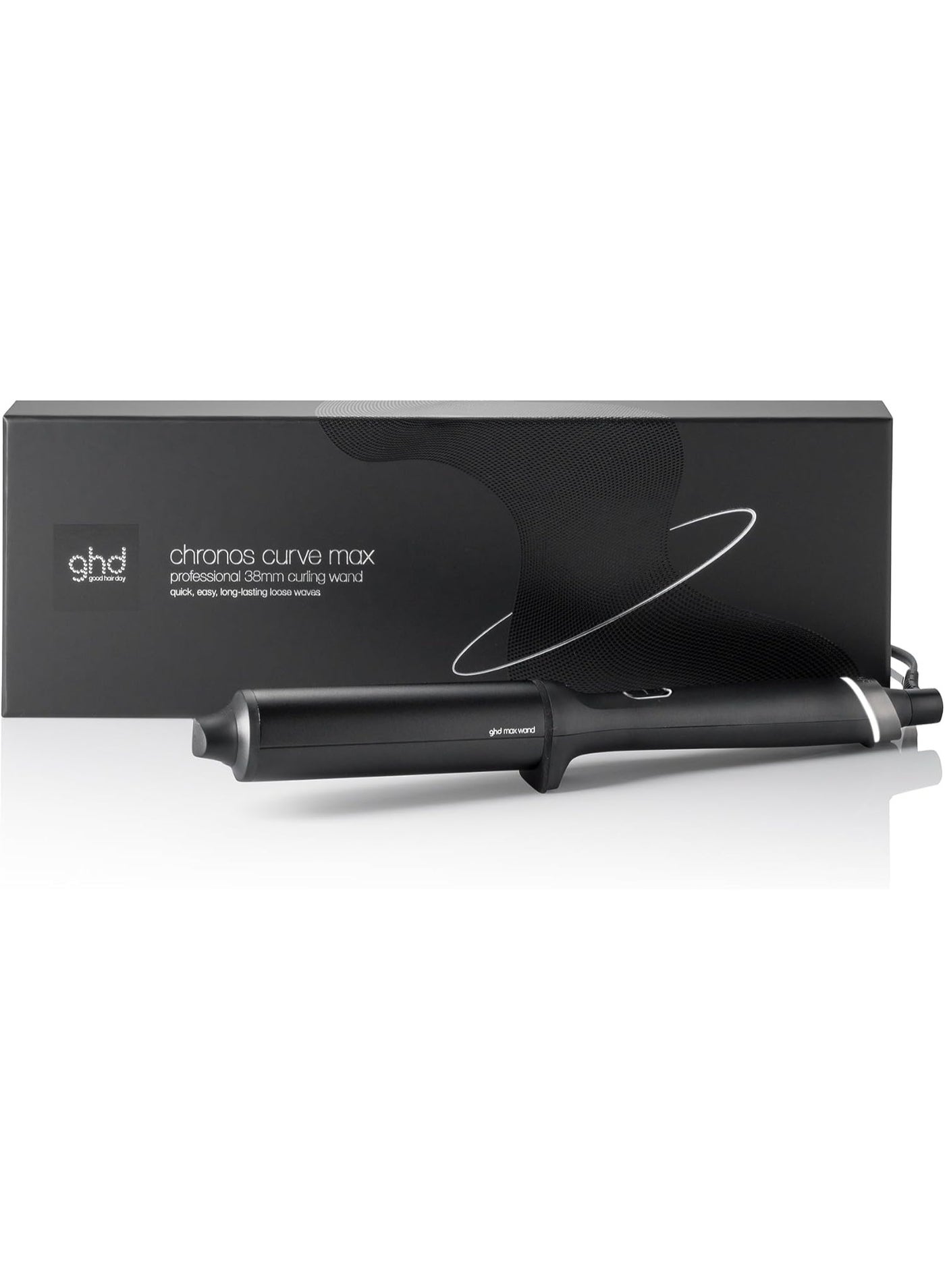 ghd Chronos Curve Conical Wand Hair Curler 28-23mm | Curl-Responsive Technology | Fast Styling | Long-Lasting Beach Waves | Frizz-Free Shine | Cool Tip | Pro Styling Tool for All Hair Types