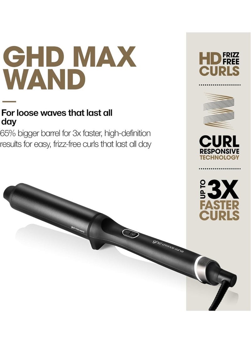 ghd Chronos Curve Conical Wand Hair Curler 28-23mm | Curl-Responsive Technology | Fast Styling | Long-Lasting Beach Waves | Frizz-Free Shine | Cool Tip | Pro Styling Tool for All Hair Types - Image 3