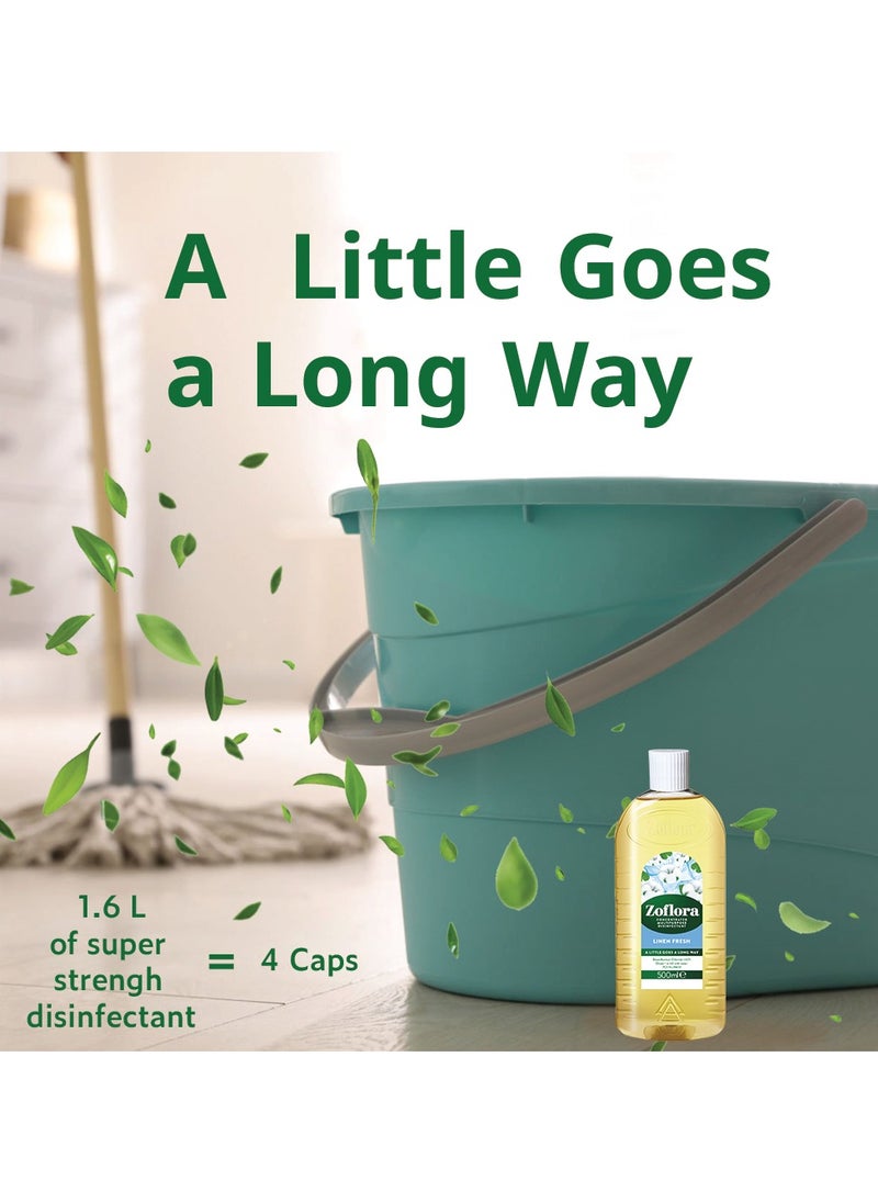 Zoflora Multi-Purpose Concentrated Disinfectant Linen Fresh 500ml  - Image 5