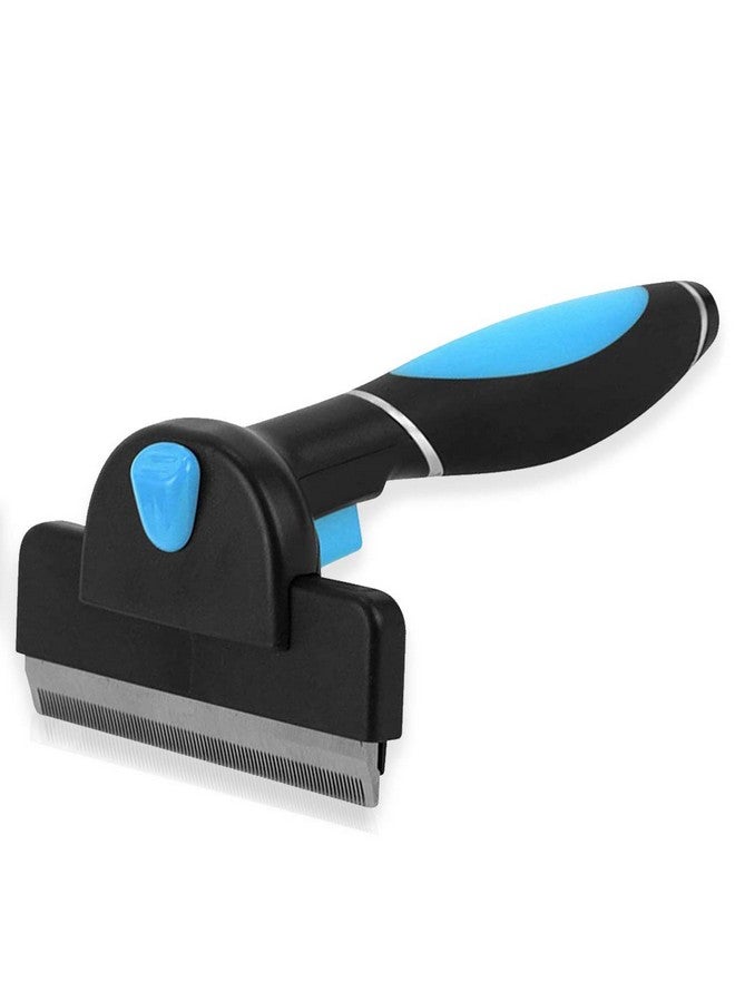 بت فرشاة إزالة الشعر المتساقط للكلاب، مشط أداة إزالة الشعر المتساقط للشعر القصير المتوسط الطويل - فرشاة القطط - فرشاة العناية بالحيوانات الأليفة - تقلل من تساقط الشعر بشكل فعال - مزيل شعر الحيوانات الأليفة والعناية به وتنظيفه - Image 1