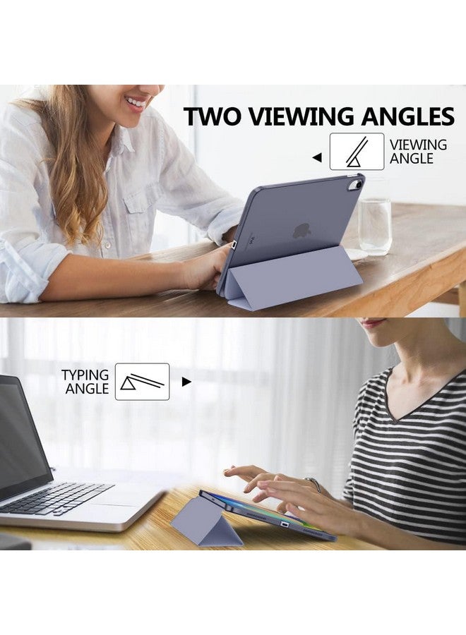 موكا حافظة MOCA لجهاز iPad 10th Generation 2022 iPad 10.9 Inch Slim Stand Hard Shell Back Protective Smart Cover لجهاز iPad 10.9” 10.9” iPad 10th Gen 2022 Release A2696 A2757 A2777 iPad Cover (Lavender) - Image 5