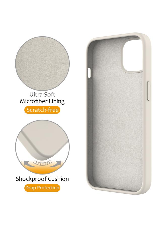 زبون جراب لهاتف iPhone 13 مصنوع من السيليكون السائل المغناطيسي MagSafe مع حامل حلقي - Image 4