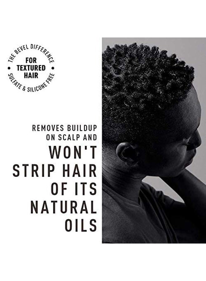 Bevel Shampoo for Men - Sulfate Free Shampoo for Textured Hair with Coconut Oil and Shea Butter, Detangles Course, Curly Hair, 12 Oz - Image 4