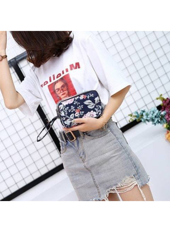Custom Women's Three-Layer Hand Bag Mobile Phone Bag Women's Small Bag Casual Coin Purse Women's Hand Bag-Color:A Flash In The Pan - Image 4