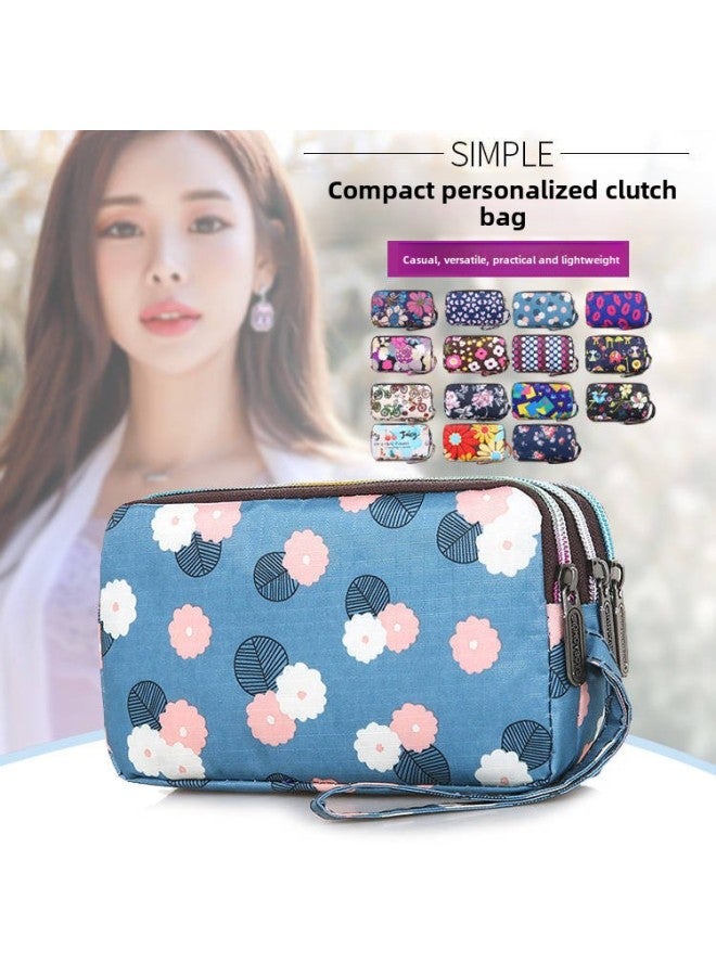 Custom Women's Three-Layer Hand Bag Mobile Phone Bag Women's Small Bag Casual Coin Purse Women's Hand Bag-Color:A Flash In The Pan - Image 2