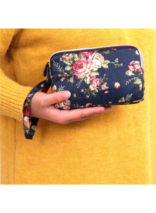 Custom Women's Three-Layer Hand Bag Mobile Phone Bag Women's Small Bag Casual Coin Purse Women's Hand Bag-Color:A Flash In The Pan - Image 1
