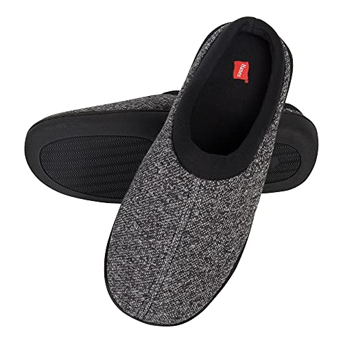 Hanes Comfort Soft Memory Foam Indoor Outdoor Clog Slipper Shoe - Men’s and Boy’s Sizes, Black, 2X-Large - Image 4