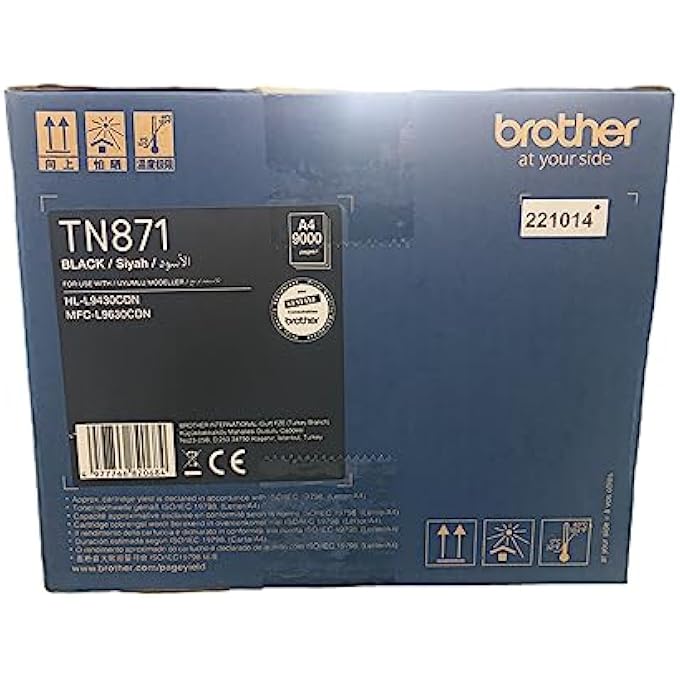 TN-871 STANDARD YIELD TONER CARTRIDGE - BLACK COLOR - ~9000 PAGES YIELD