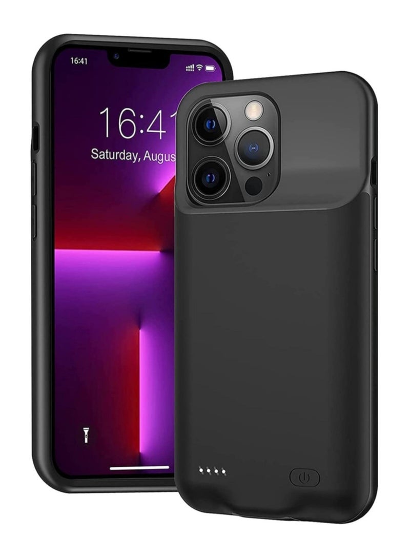 Battery Case for iPhone 13 Pro Max, 4500mAh Ultra-Slim Portable Charger Case Rechargeable Battery Pack Charging Case Compatible with iPhone 13 Pro Max - Image 1
