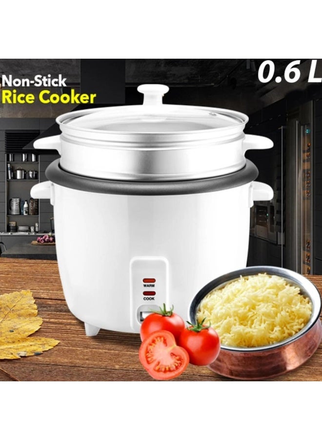 Tradeo 0.6L Mini Rice Cooker 350W Non-Stick Portable Electric Cooker with Keep Warm Function - Image 4