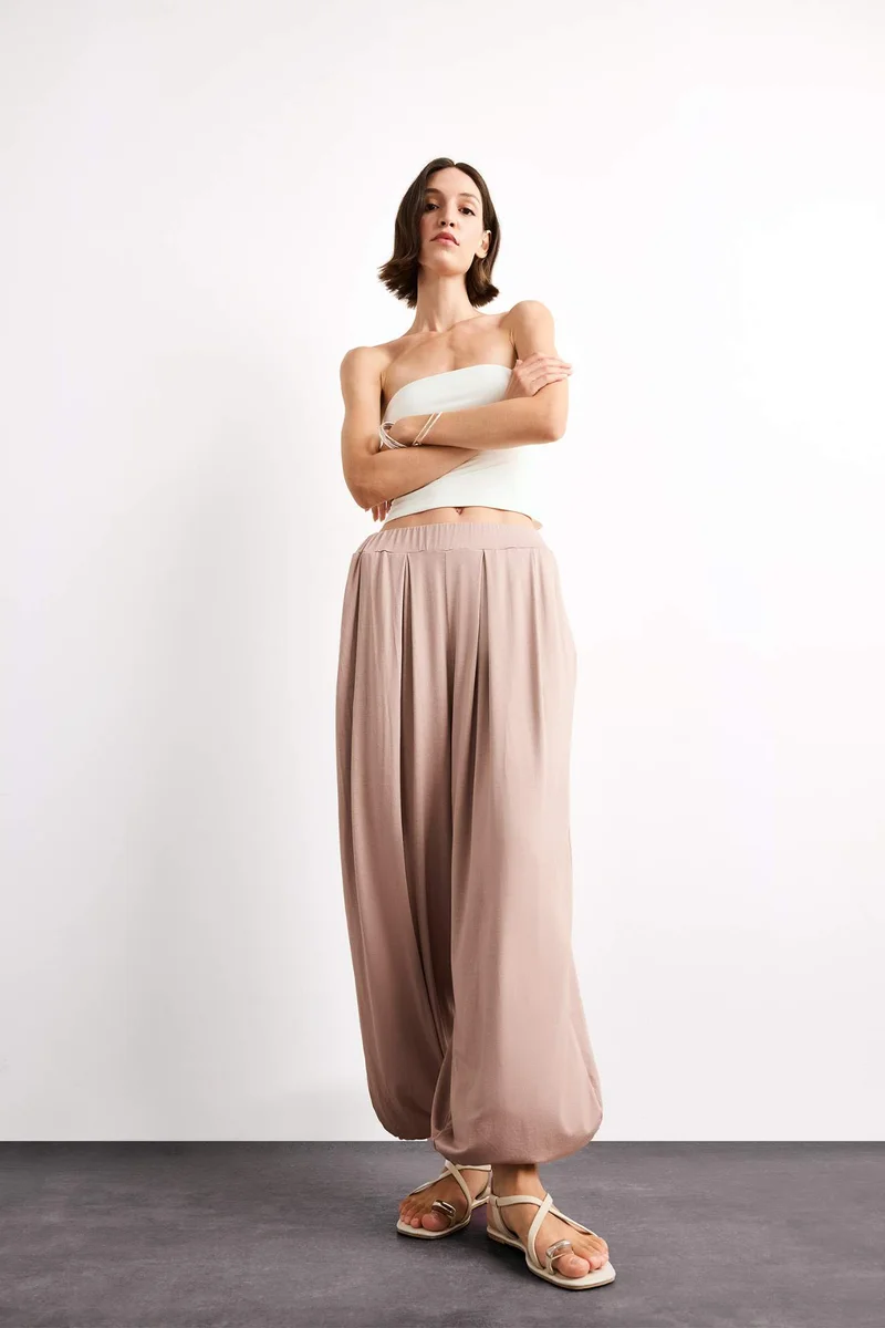ديفاكتو Baggy Fit Regular Waist Jogger Modal Trousers
