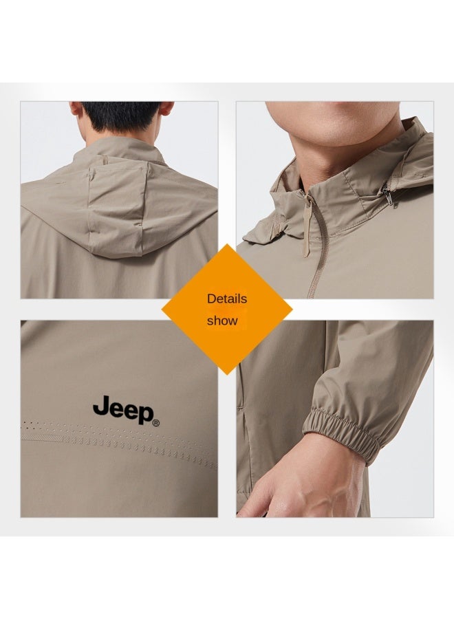 Jeep Upf50+】men's Lightweight Breathable Fashionable Casual Versatile Sun Protection Jacket - Image 2