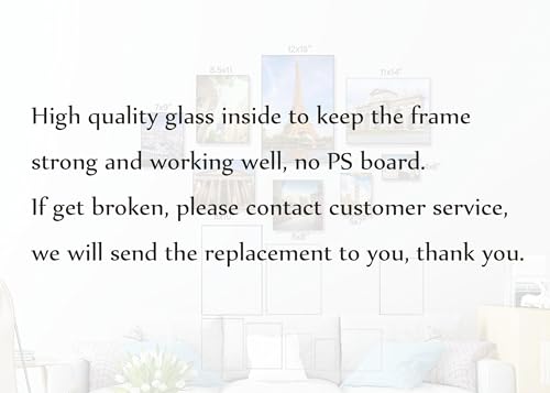 GOmaize Front Loading Black Picture Frame 4x6 Set of 10 Wall and Table Mounting - Image 4