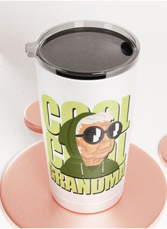 LIT Aluminium Tumbler Cool Grand Ma Design Hot and Cold Tumbler Cool Grand Ma Present Cool Grand Mother Design  - Image 2