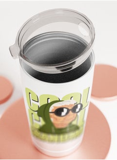 LIT Aluminium Tumbler Cool Grand Ma Design Hot and Cold Tumbler Cool Grand Ma Present Cool Grand Mother Design  - Image 4