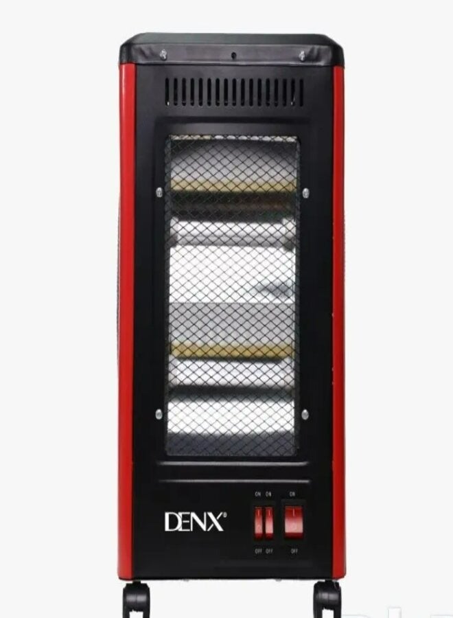 Denx 2000W electric heater with wheels for easy Movement