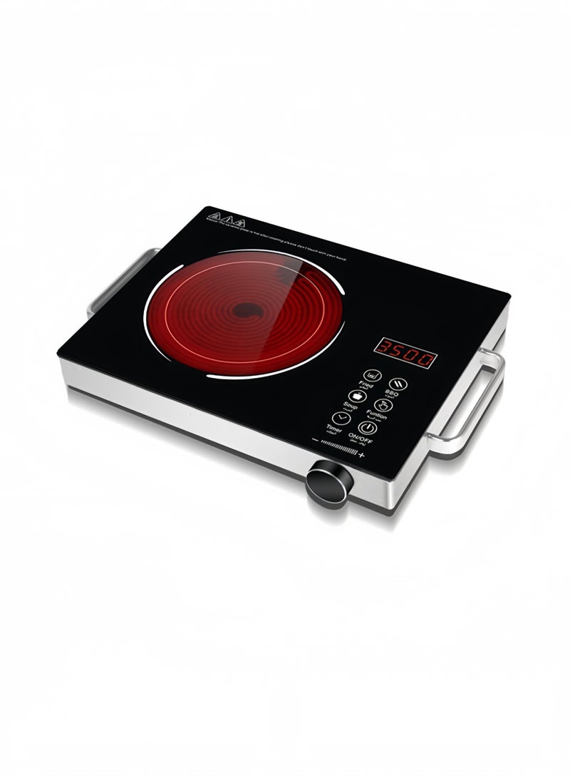 ET-LIFE 3500W Infrared Induction Cooktop, Electric Stove Burner,  Electric Hot Plate, Single Electric Cooktops Countertop Stoveck DT-228 Black - Image 1