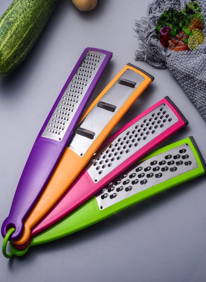 SEIWEI 4PCS Multi-Purpose Vegetable Slicer Set Stainless Steel Cheese Grater & Vegetable Chopper for Vegetables Fruits Hand-held Shredder Cutter Grater Slicer Kitchen Tool - Image 3