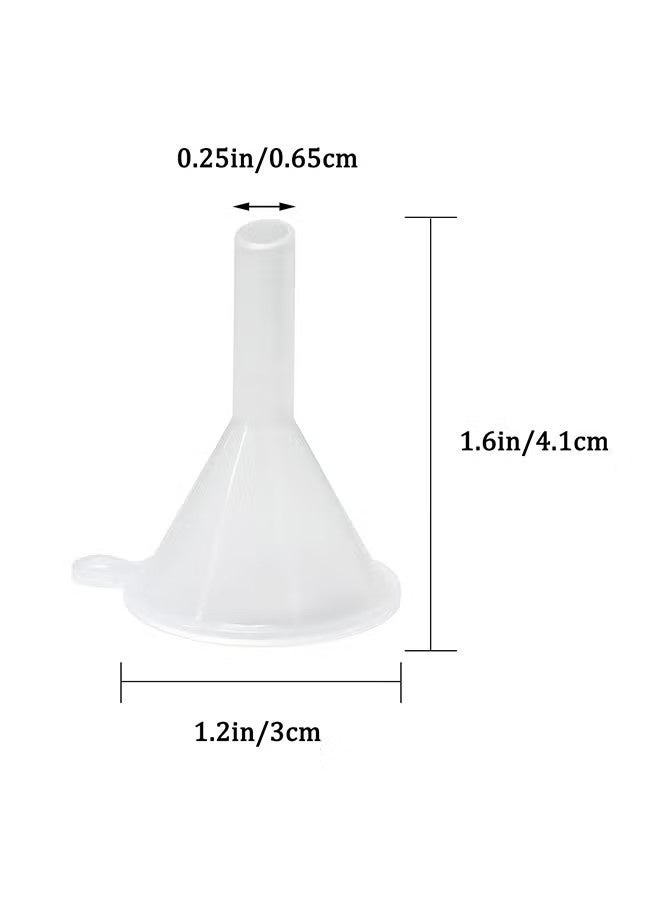 30 Pcs Small Funnel Mini Funnel Kitchen Use Funnels Clear Plastic Narrow Neck Plastic Funnels Urn Filling Tool for Lab Bottles Sand Art Perfumes Spices Activities - Image 4